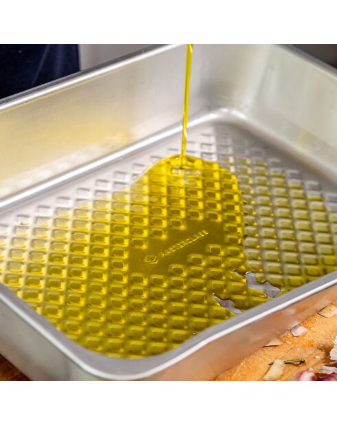 Plat à rôtir Recycled Aluminium argenté - 40.5x29x8 cm