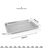 Grand plateau de cuisson Recycled Aluminium argenté - 42x27.1x2.3 cm