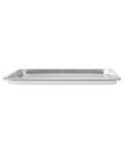 Grand plateau de cuisson Recycled Aluminium argenté - 42x27.1x2.3 cm