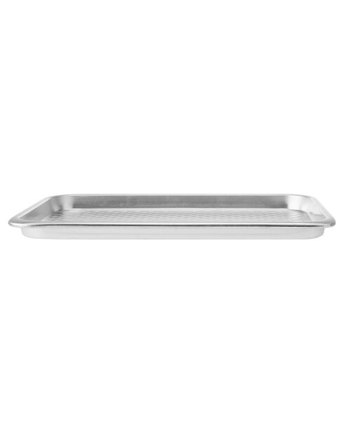 Grand plateau de cuisson Recycled Aluminium argenté - 42x27.1x2.3 cm