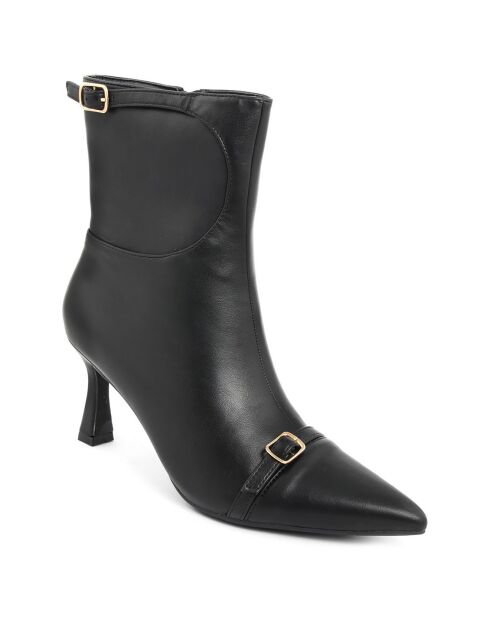 Bottines Jade noires - Talon 8 cm