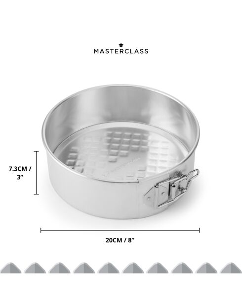 Plat à gâteaux argenté - D.21 cm