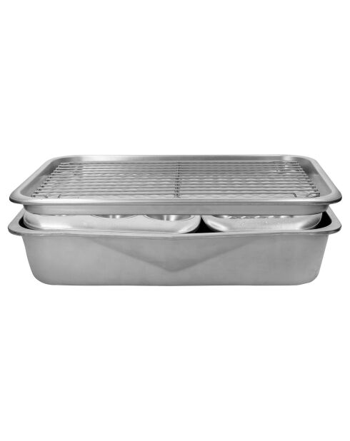 Batterie de cuisine Recycled Aluminium argentée - 5 Pièces - 40.3x29x9 cm