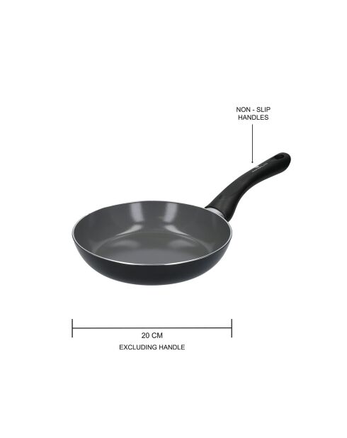 Casserole Écologique en Céramique Antiadhésive grise - D.20 cm