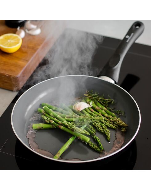 Poêle Écologique en Céramique grise - D.28 cm