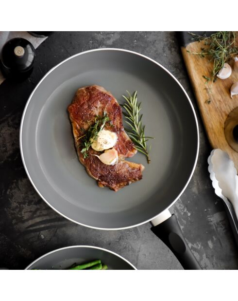 Poêle Écologique en Céramique grise - D.28 cm