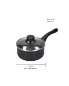 Casserole Écologique en Céramique Antiadhésive grise - D.17 cm