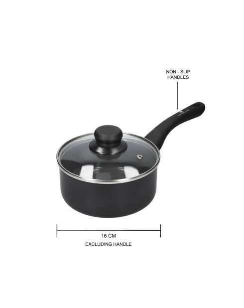 Casserole Écologique en Céramique Antiadhésive grise - D.17 cm