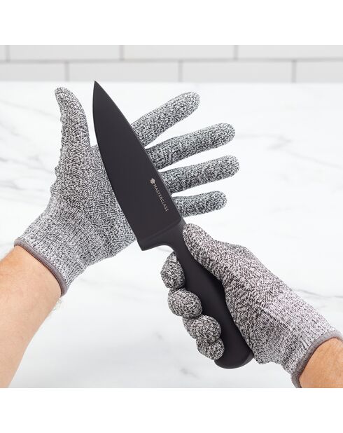 Paire de gants de Cuisine Résistants auxCoupures gris