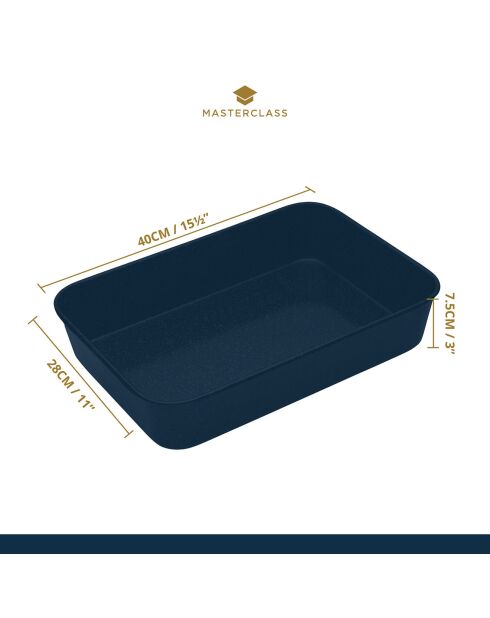 Plat noir - 40x28x7.5 cm
