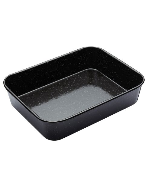Plat de cuisson noir - 34x26x7 cm