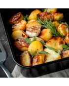 Plat de cuisson noir - 34x26x7 cm