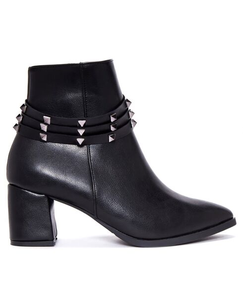 Bottines Zoe noires - Talon 6 cm