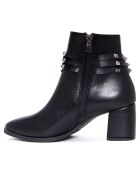 Bottines Zoe noires - Talon 6 cm