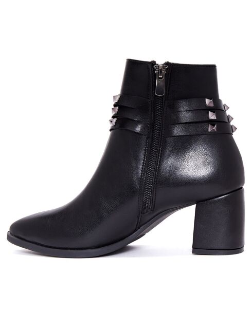 Bottines Zoe noires - Talon 6 cm