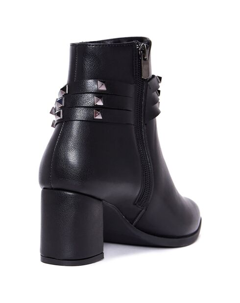 Bottines Zoe noires - Talon 6 cm