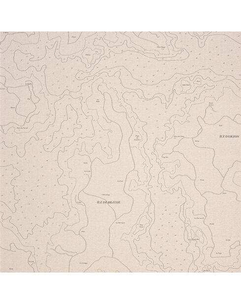Papier peint Marina Cartes Blanc - 53 x 1005 cm