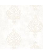 Papier peint Prague Ornements Places Beige - 53 x 1005 cm