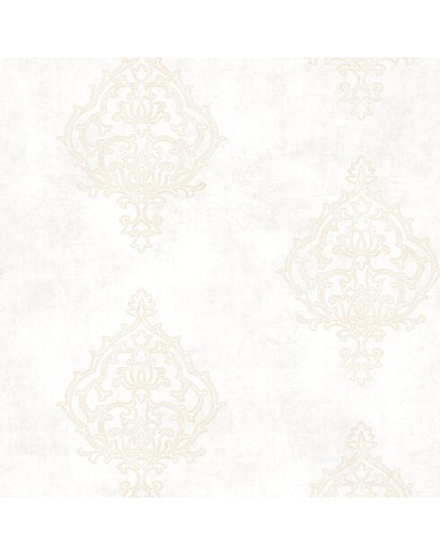 Papier peint Prague Ornements Places Beige - 53 x 1005 cm