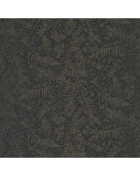 Papier peint Panama Fougeres Noir - 53 x 1005 cm