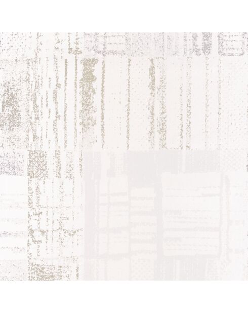 Papier peint Ohio Tartan Beige/Blanc - 53 x 1005 cm