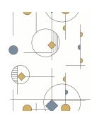 Papier peint Mobile Bleu/Jaune - 53 x 1005 cm