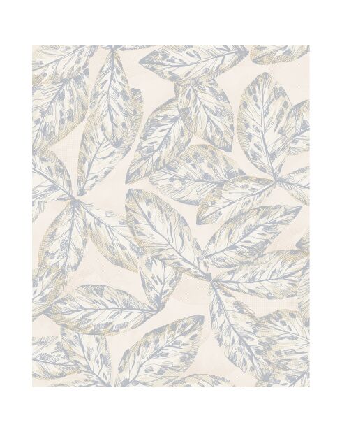 Papier peint Jardins Suspendus Hevea Bleu Gris - 53 x 1005 cm