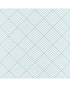 Papier peint Spaces Pyramid Bleu Grise - 53 x 1005 cm