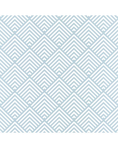 Papier peint Spaces Pyramid Bleu Grise - 53 x 1005 cm