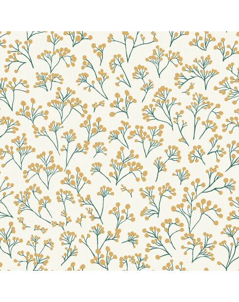Papier peint Sunny Day Poppy Vert Cuivre - 53 x 1005 cm