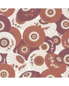 Papier peint Hanami Wagaza Terracota/Gold - 53 x 1005 cm