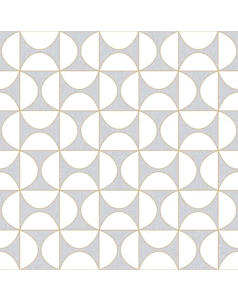 Papier peint Tam Tam Gris Doré - 53 x 1005 cm