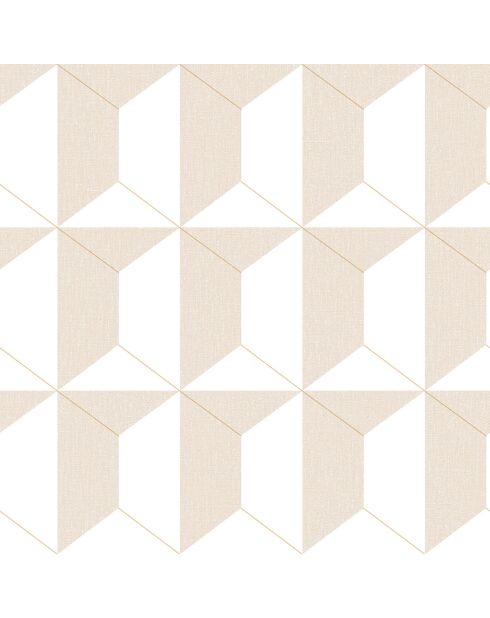 Papier peint Rythm Beige Doré - 53 x 1005 cm