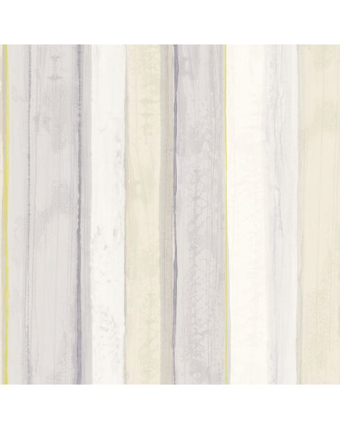 Papier peint Amazing Rayure Gris/Vert - 53 x 1005 cm
