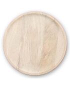 Plato de madera esmaltado rojo Blushing Birds - 30x30 cm