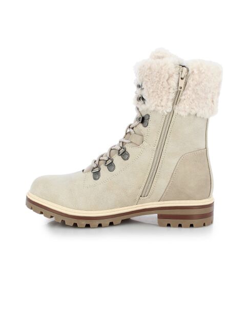 Bottines fourrées Thea écrues