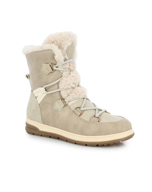 Bottes de neige fourrées abigail gris clair