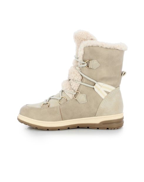 Bottes de neige fourrées abigail gris clair