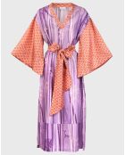 Kimono 100% Soie Kyoto violet