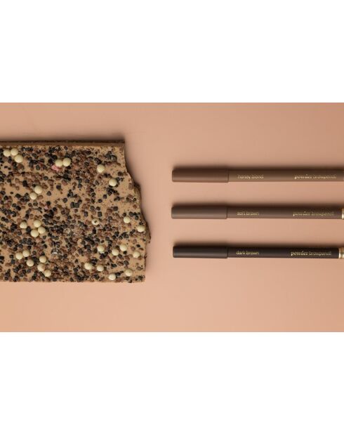 Crayon poudre à sourcils végan 4 teintes brun doux - 1,19 g