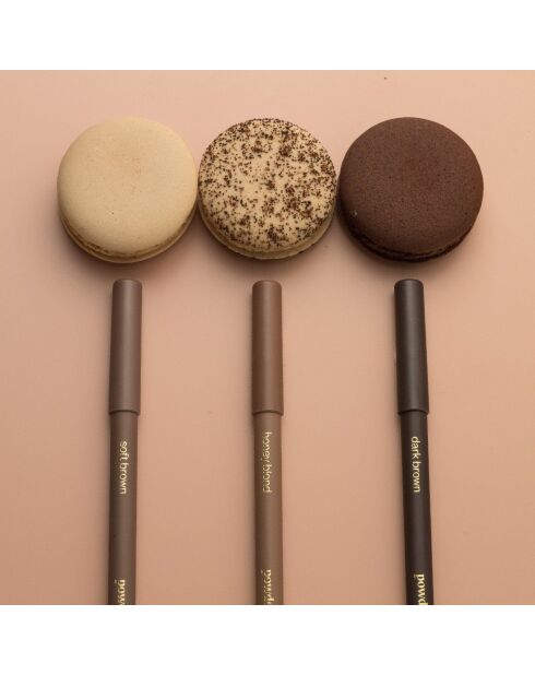 Veganer Puderstift für Augenbrauen, 1,19 g, Paese-Soft, Schwarz