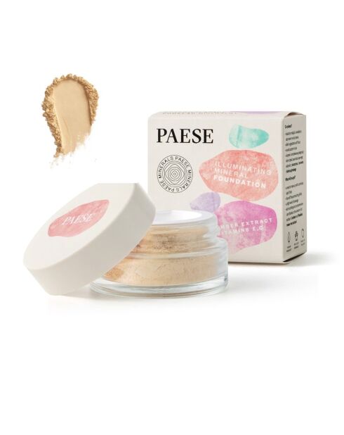 PAESE Minerals Aufhellende Mineralgrundierung — Vegan — 7 g — 204 W Honig