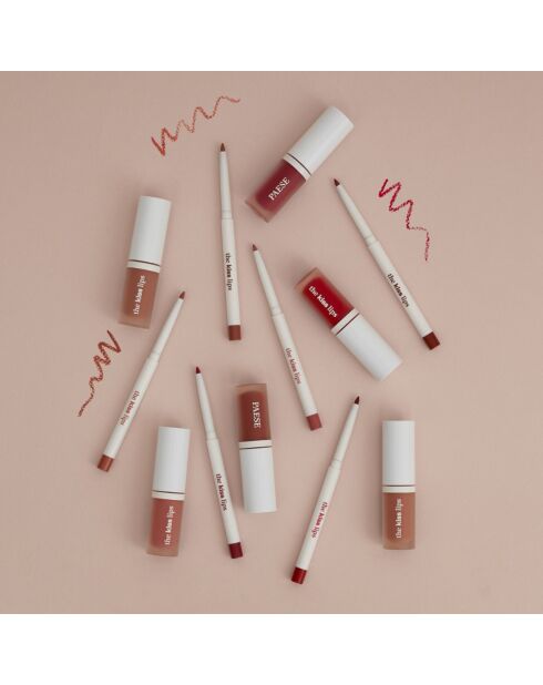 Coffret The Kiss Lips rouge à lèvres et crayon assortis 02 nude coral