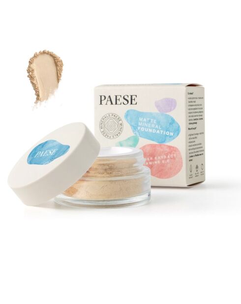 Fond de teint minéral matifiant Minerals vegan103N sand - 7g