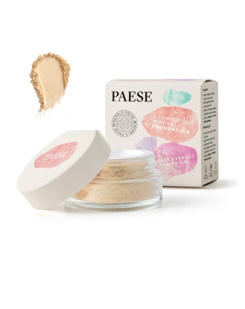 PAESE Minerals Illuminating Mineral Foundation - Veganistisch - 7G-201W Beige