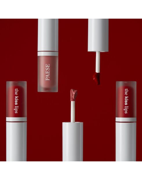 Coffret The Kiss Lips rouge à lèvres et crayon assortis 05 raspberry red