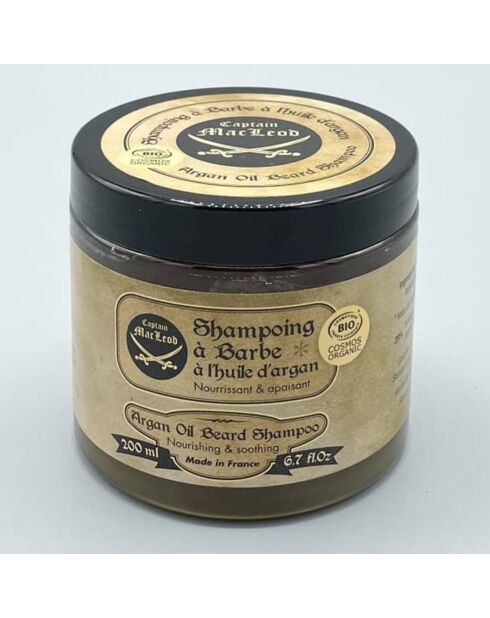 Shampoing à barbe à l'huile d'Argan BIO - 200 ml