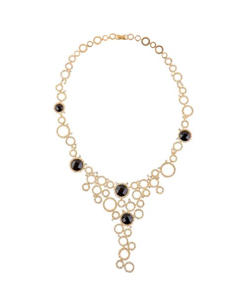 Parure Vidomi doré/noir/blanc