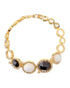 Parure Vidomi doré/noir/blanc