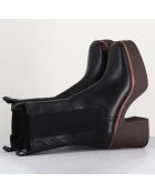 Chelsea boots en Cuir Carla noires - Talon 9 cm